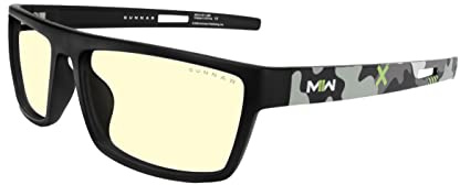 Gunnar Gaming- und Computerbrille | Model: Call of Duty Tactical Edition, Linsenfarbe: Amber (Blockiert 65% Blaulicht & 100% UV-Licht) | Anti-Blaulicht-Brille | Patentierte Linse