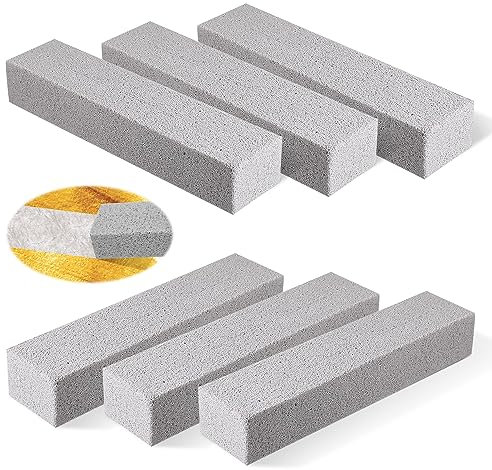 Bimsstein Reiniger Werkzeuge Cleaning Bürsten Block Reinigungsstein Stark Brick Putzstein für Nützlich Stein Pool Grill Küche Toilette Flecken Bad Fliese Waschbecken Grau 6 Stück
