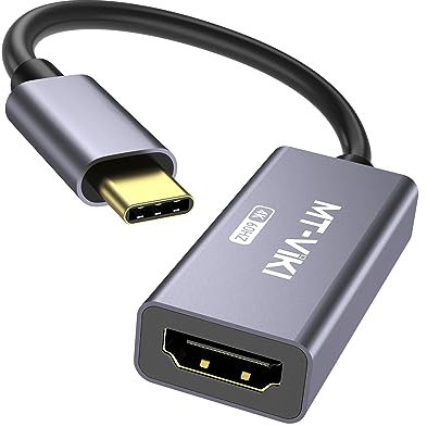 MT-VIKI USB C to HDMI Adapter (4K@60Hz), USB Type-C to HDMI Female Adapter [Thunderbolt 3/4 Compatible], Compatible with MacBook Pro, Air, iPad Pro, Pixelbook, XPS, Galaxy