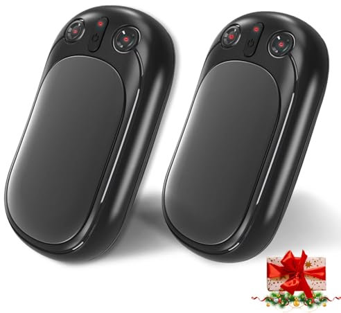 Joyes Handwärmer Elektrisch, 2er-Pack Taschenwärmer mit Wärmerückhaltezeit 12 Stunden MAX, Tragbare Wiederaufladbar Handwärmer für Outdoor Sport, Golf, Camping