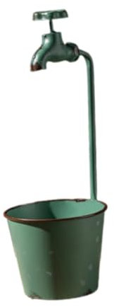 F Fityle Pot de Fleur de Robinet, conteneur de Plantes, Pot de Plantes décoratif Unique en Fer et en métal, jardinière, décor de Jardin pour Balcon intérieur