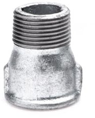 POLBERIS Estensione da 1 1/4 adattatore per riduzione dello zinco in ghisa zincata manicotto di riduzione del manicotto in ghisa 246 / M4 filettature interne esterne standard EN10242 riduzione