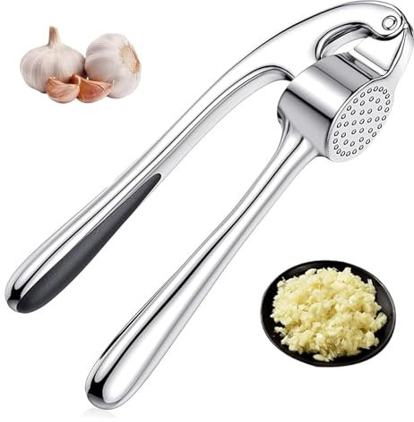 NEXROLA Prensa Ajos,Machacador de Ajos，Pela Picador de Ajo,Prensa Garlic Press Apto para Lavavajillas,Cortador de Ajos Fácil de Limpiar y Duradero Para Cocina