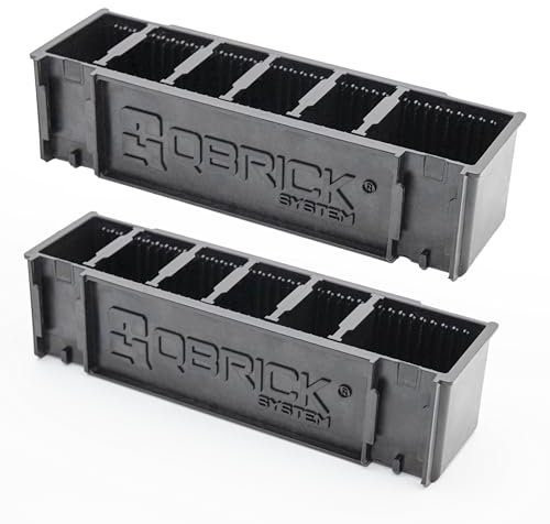 botle Set di 2 supporti per la parete degli attrezzi Qbrick e cassetta degli attrezzi, organizzazione dell'officina, portautensili, robusto e durevole