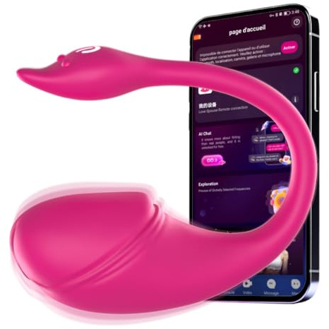 Sex Toýs Femme Couple Oeuf Vibrant Femme à Distance APP Vibromasseurs Feminin Sex Toys 10 modes vibro avec telecommande Sextoy Gode Vibro-masseur Sextoyse femme clitoridienne Jouet adulte