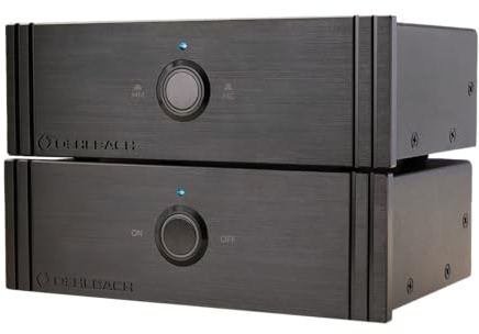 OEHLBACH Phono Vorverstärker MM & MC – Twin Amp Ultra Plattenspieler Preamp, Rauscharm & Verzerrungsfrei, externes analoges Netzteil, massives Metallgehäuse