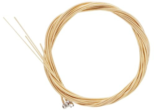 Ipetboom Set di Corde in Acciaio al Carbonio e Ottone per Basso Acustico Resistente All'usura di Facile Installazione, Accessori per Musicisti