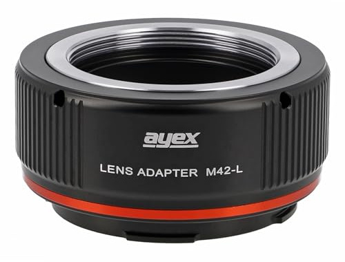 ayex M42-L Mount objektivadapter kompatibel med M42-objektiv kompatibla med Panasonic Lumix L-Mount kameror