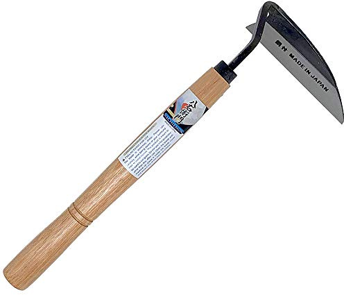 HACHIEMON Japanese Weeding Tool Very Sharp Edge Nejiri Gama Left-Handed Version - Made in Japan