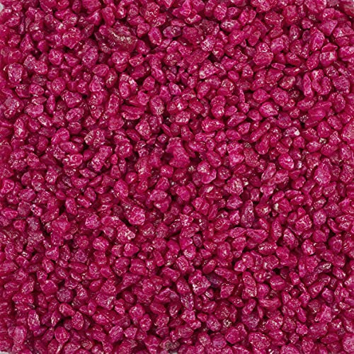 DEKOMARKET Granulado decorativo granulado 2-3 mm, piedras decorativas pequeñas, 0,5 kg (fucsia)