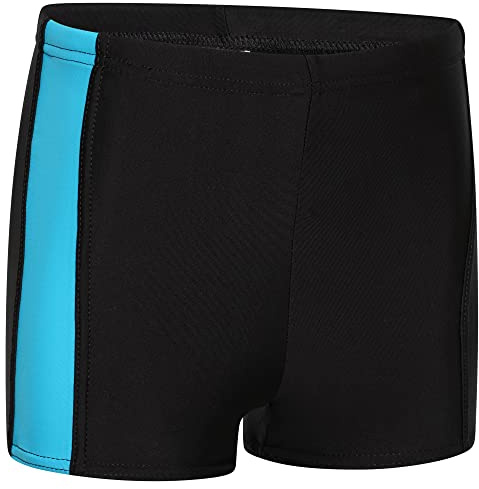 Sam Caan Boy's Swim Trunks Kids Swimming Short Boxer Swimwear Black