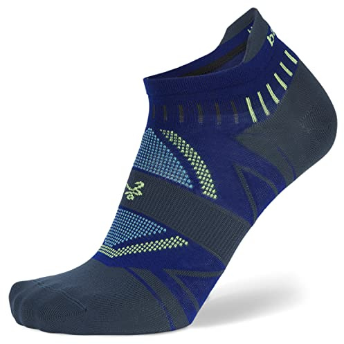 Balega Women's Hidden Dry Moisture Wicking Performance No Show Athletic Running Socks for Men (1 Pair), Cobalt, X-Large, XL