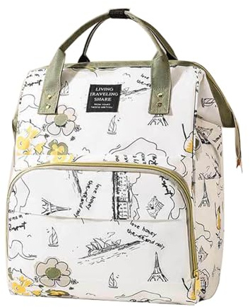 Ybberik Sac à dos à langer avec poches isothermes, sangles de poussette, port de charge USB, grand sac à langer léger pour filles et garçons, #1, Large, Sacs à dos de jour