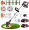 21V Cordless Strimmer Erzneaoch Grass Trimmer with 11,000 RPM and 750W Motor Garden Strimmer Cordless with 2 Batteries 4.0Ah is the Perfect Partner for all Your Garden and Lawn Care Needs