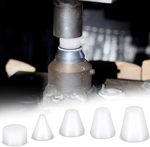 Seenelling 5 Pcs Coin Ring Making Tools Folding Cone Set (1/4, 1/2, 5/8, 3/4) for 17 Degree Dies Coin Ring Tools