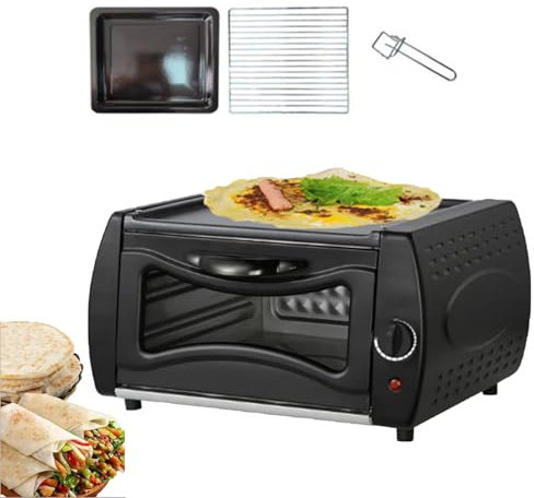 Pizza Électrique 15L Et Four à Tandoor, Boulanger À Double Fonction avec Commande de Brunissement - pour Naan, Roti, Pizza