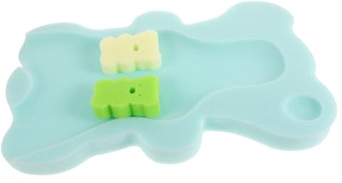 WEKAMOS Alfombrilla De Baño Para Ñiño Mint, Cojín De Esponja Antideslizante, Asiento Acolchado Para Bañera y Lavabo, Material Seguro Para Recién Nacidos y Niños Pequeños,