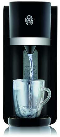 Swan SWD1004 Instant Hot Water Dispenser with 1.5L Tank Capacity, Two Button Operation, Removable Drip Tray, Boil Dry Protection, 1850-2200W, Black