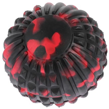 HONITANO Bola de Masaje para Fascia de Yoga Roja de Eva Grosor Extra para Relajación Muscular y Entrenamiento Profesional en Casa o Gimnasio