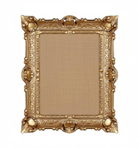 Lnxp Cornice portafoto in stile barocco anticato, 56 x 46 cm, rettangolare, per foto 30 x 40 cm o 40 x 30 cm, cornice barocca Repro senza vetro