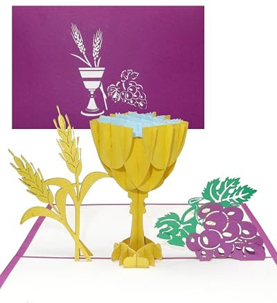 Cologne Cards 3D Karte zur Kommunion - Konfirmationskarte, Kommunionskarte – Verpackung Geldgeschenk zur Erstkommunion, Konfirmation & Firmung Junge & Mädchen