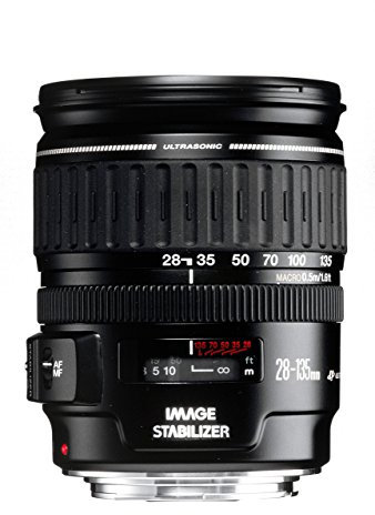 Canon EF - Zoom lens - 28 mm - 135 mm - f/3.5-5.6 IS USM - Canon EF (Renewed)