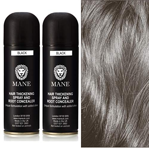 Mane Hair Thickener x 2 BLACK 200 ml direct from the manufacturer