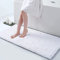 Homaxy rutschfeste Badematte Chenille Badezimmerteppich Mikrofaser Badteppich Saugfähige Hochflor Badvorleger - 60 x 120 cm, Weiß
