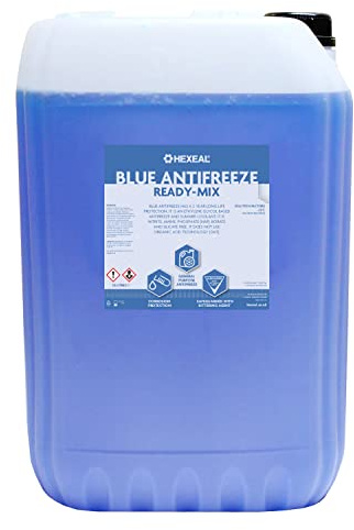 Hexeal Blue Antifreeze 25L – Ready Mix, Long-Life Coolant, -23 ºC