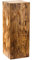 DECOKTIVO Holzsäule, Rustikale Dekosäule, Baumstamm Deko, Bodenwindlicht Ständer, Blumensäule Holz, Stabil und Langlebig, Nuss, 80x30x30 Cm
