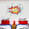 Themed Comic Book Name Personalised Wall Sticker Kids Mural Bedroom Decal (60cm Width x 45cm Height)