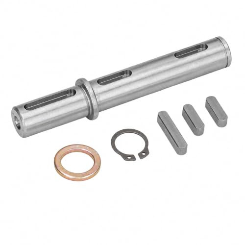 Uadme motoraxel, stegmotor drivaxel, utgångsaxel, diameter 18 mm 0,71 tum längd 128 mm 5,04 tum för snigelreducering växellåda NMRV040 RV040 Nema34 stegmotor