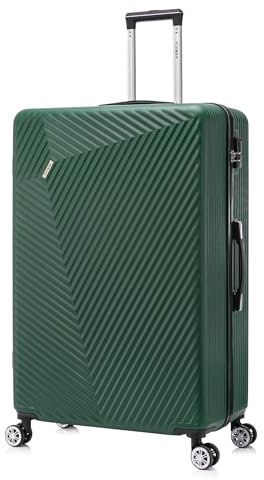 FLYMAX 29 große Koffer auf 4 Rädern, leichtes Hartschalengepäck, langlebiges Check-in-Gepäck, integrierte 3-stellige Zahlenkombination,