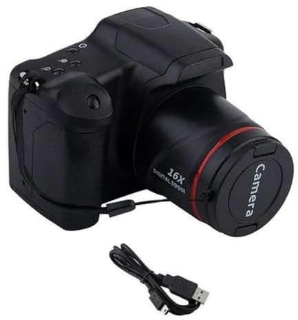 Qwertfeet Digital Camera Vlog Photography Digital Zoom 16X SLR Camera HD 1080P Anti-shake Photo Cameras for Streaming in