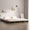XGWKCNV Beds & Accessories Palettenbett Grau 150x200 cm King Size Massivholz Betten & Bettrahmen