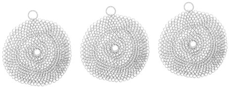 INOOMP 3pezzi Spazzola Per Pulizia Barbecue Inossidabile Multi- Adatta Standard Design Leggero e Portatile Per e