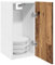 Generisch Hängeschrank Altholz-Optik 30x31x60 cm Holzwerkstoff,jiangboyue-856101