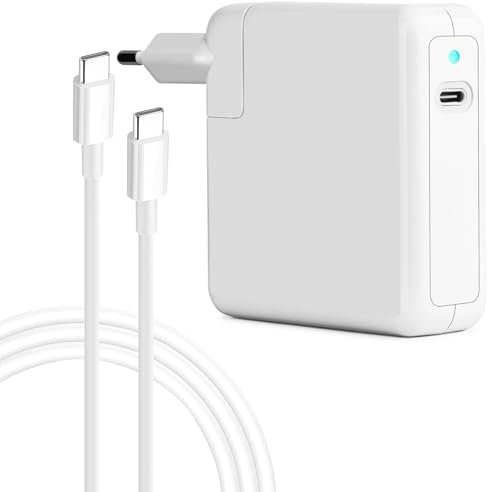 MacBook Pro Air Ladegerät 96W USB C Schnell Ladekabel Blockieren Netzteil Charger für MacBook Pro Air 13 14 15 16 Zoll 2024 2023 2022 2021 2020 M1 M2 M3 M4 Laptop, iPad, Einbeziehen Typ C Kabel