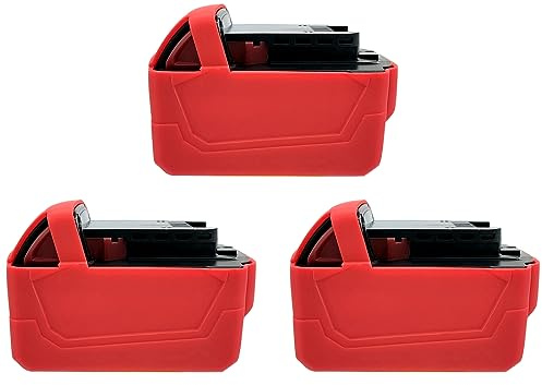 Hrertics 3PCS Silicone Protective Cover Case Fit for Milwaukee M18 3.0 4.0 5.0 Battery (Battery Not Included)