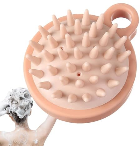 Spazzola per shampoo, per il cuoio capelluto, per massaggi, setole in silicone, massaggiatore per la cura dei capelli, per adolescenti, uomini, donne