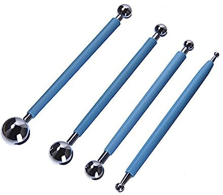 HEALSOPTHY 9 Piezas Herramientas De Punta De Bola Para Escultura y Modelado De Arcilla Tallado Incluye Herramientas De Tallado De Bricolaje