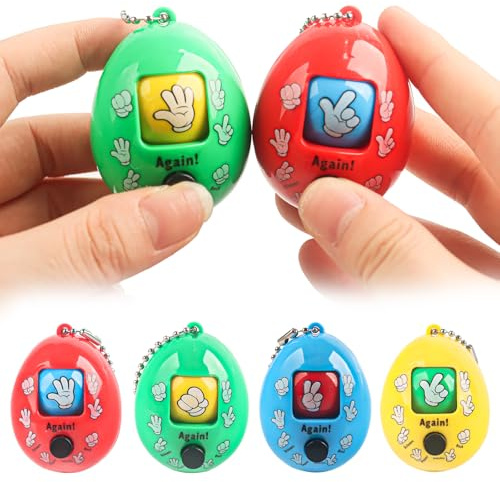 Phlognfy Forbici Carta Roccia Gioco, Bambini Compleanno Regalo Giocattolo Set, Forbici Carta Roccia Portachiavi Uovo Giocattolo, per Ragazzi Ragazze Riempito Sacchetti Regalo