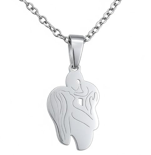 DEIMODRA Collana con Ciondolo Mamma che Tiene in Braccio il Figlio Neonato | Simbolo di Amore Materno e Legame Affettivo | Regalo Emozionale per Donne, Madri e Nonne | Per Festa della Mamma, Nascita
