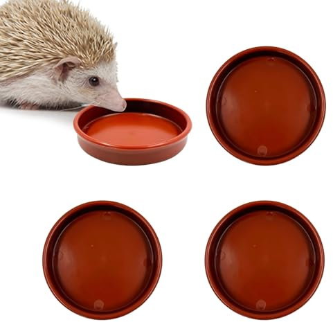 Moerstar 3 Pcs Hedgehog Bowl for Food or Water, Small Animal Pet Hedge Hog Feeding Bowls for Guinea Pig Rabbit Cat