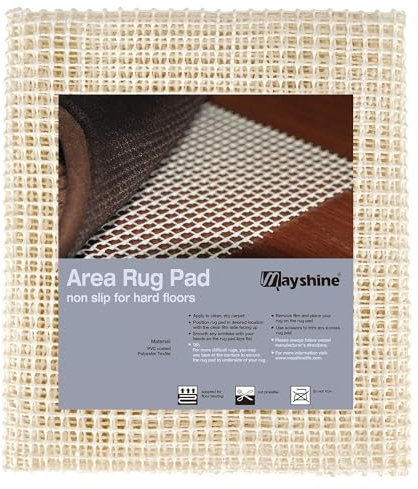 MAYSHINE Non Slip Rug Gripper Underlay Mat - PVC Anti Slip Rubber Matting for Rugs on Laminate, Wooden, Vinyl Floors - Perfect Anti Slip Rug Underlay for the Kitchen, Home, Office & More - 80x180 cm