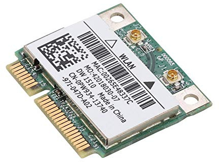 ASHATA Tarjeta de Red inalámbrica, BCM94322HM8L Tarjeta de Red inalámbrica Mini PCI-E DW1510 de Banda Dual 300Mbps para E4200 E5500, Soporte para 2000 / XP/Vista / 7 de 32 bits