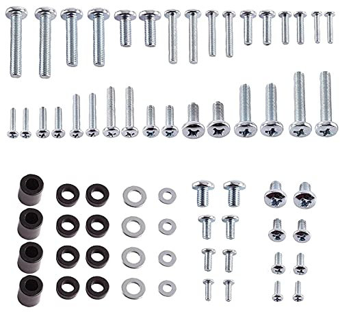 Inbrackets Universal Tv Bracket Screws Bolt Washer Spacer Spares Pack Kit for TV Bracket Wall Mounts compatiable with Vesa Tv wall mounts M4 M5 M6 M8 TOTAL 68PCS (68 Pcs)