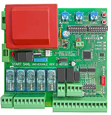 Centrale universelle pour portails automatiques battants à 1 ou 2 portes Came BFT Nice Etc. unité de commande portail automatisation coulissantes à portes battantes garage S4XL + RIC