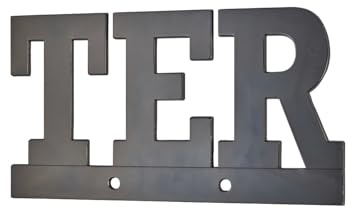THIRARD - Plaque de Signalisation - Alliage à Visser - Usage Extérieur et Intérieur - Lettres TER 75 mm - Design Élégant - Accessoire Pratique - Hauteur 80 mm - Noir