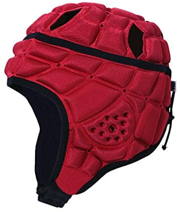 Kids Flag Football Helmet, Youth Soft Shell Helmets for 7 V 7 Football, Adjustable Padded Rugby Headgear Scrum Cap Soccer Helmet Lightweight Protective Sports Gear for Boys & Girls (Ages 8-14)
